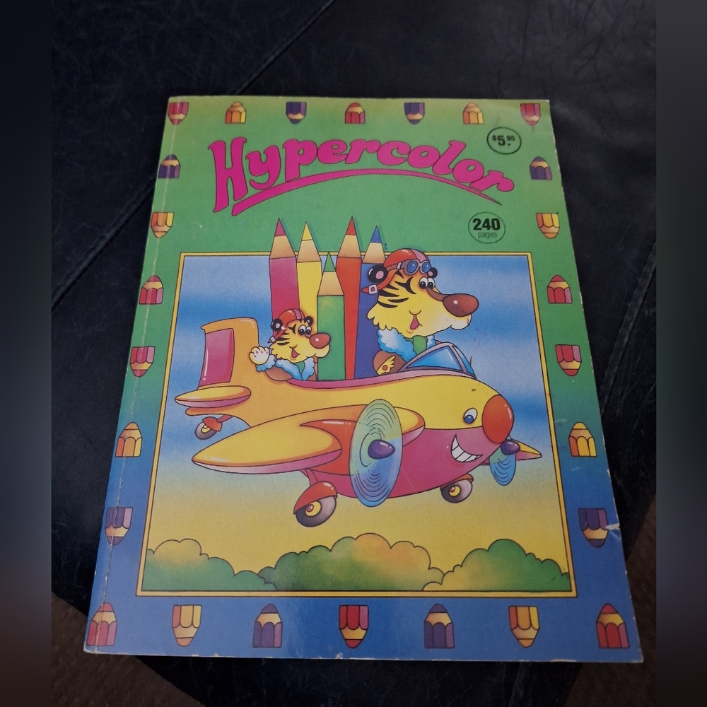 Vintage Hypercolor Coloring Book Brand New 240 Pages
